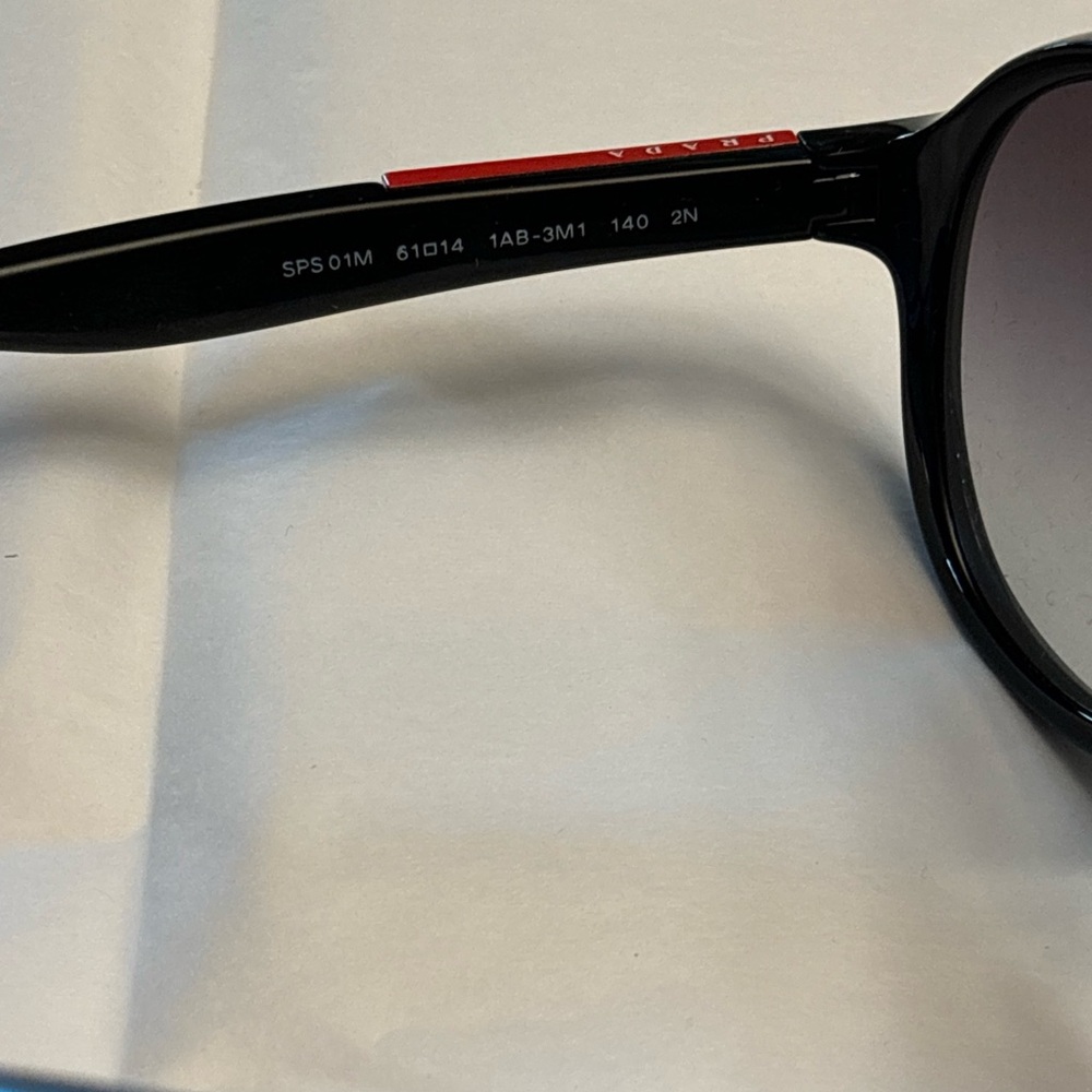 Authentic Men’s Prada Black And Red Prada Glasses - Picture 6 of 11